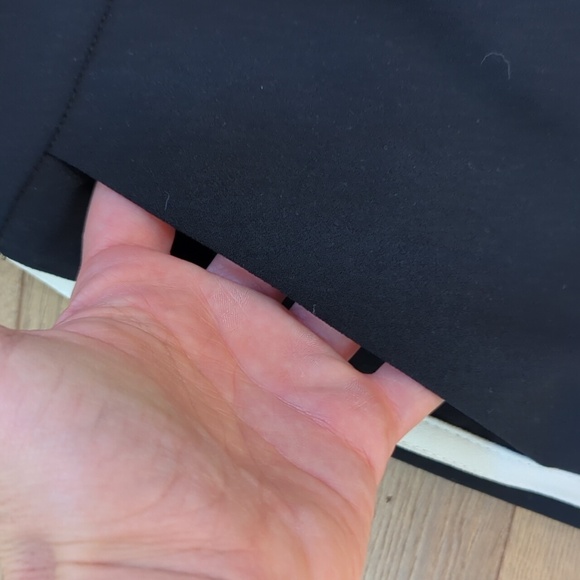 Jason Wu Women's Black Side Stripe Flat Wide Leg Trouser Dress Pants Size 10 - Picture 5 of 10